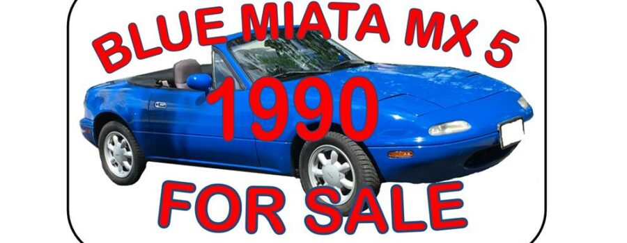 1990 BLUE MIATA MX 5 FOR SALE